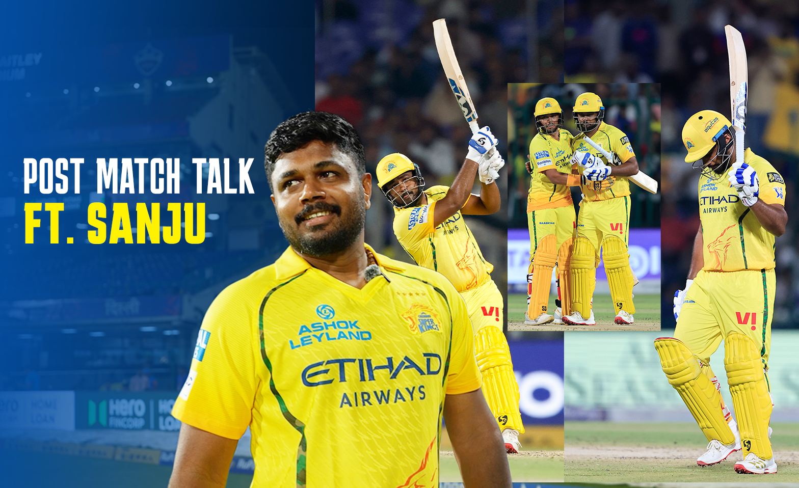 Csk Postal All about that Super Knock in Delhi | Sanju Samson's post match moments ...